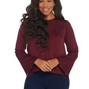 Vince Camuto Long Sleeve Flutter Cuff Blouse